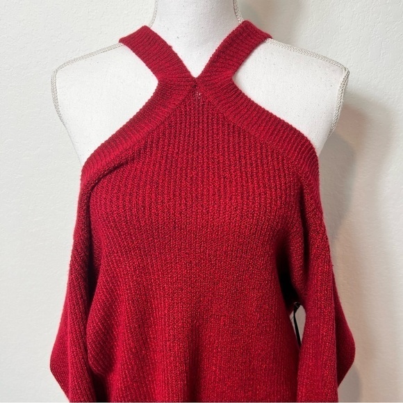 1. State Cross Neck Cold Shoulder Women Red XL Sweater Brand New With Ta… - Picture 8 of 8